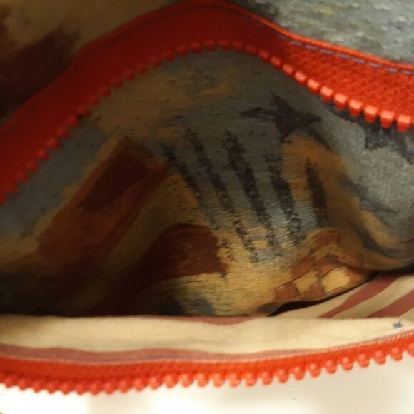 New Patriotic Stars & Stripes USA Canvas Crossbody Purse ShoulderBag Retro look - Picture 11 of 12